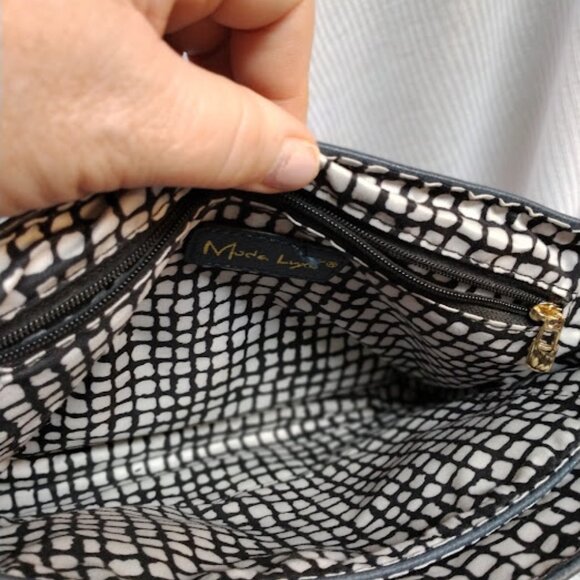 Moda Luxe Ela Foldover Crossbody Bag - Navy - Picture 9 of 14